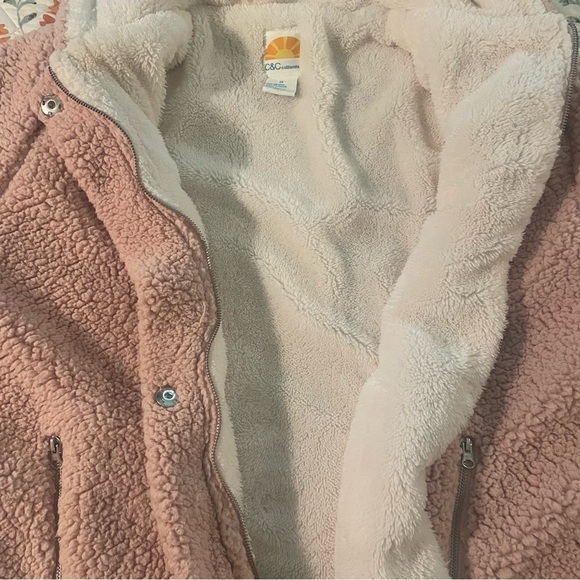 C&C California Pink Sherpa Jacket size 2XL - Picture 5 of 8